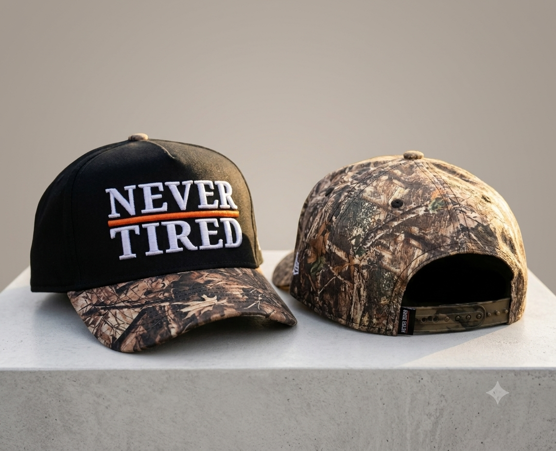 Never Tired Camo Hat