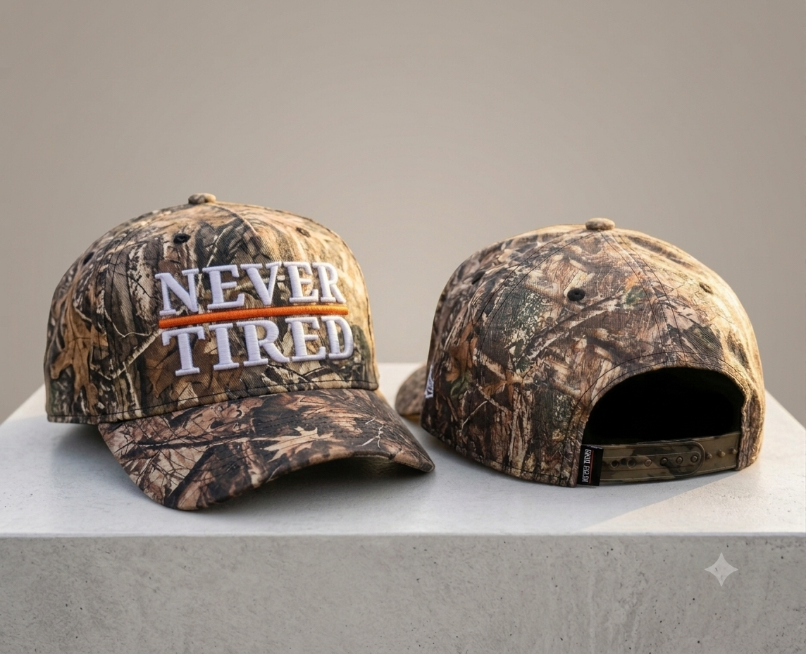 Never Tired Camo Hat