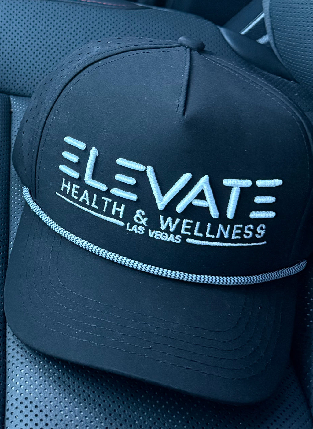 Black Elevate Rope Hat