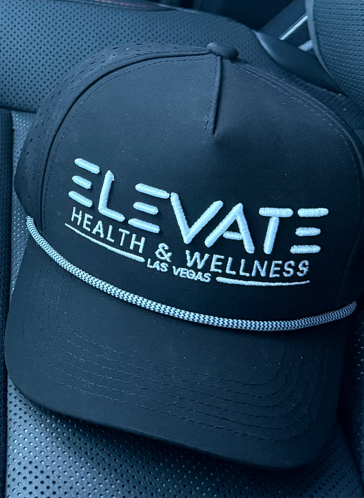 Black Elevate Rope Hat